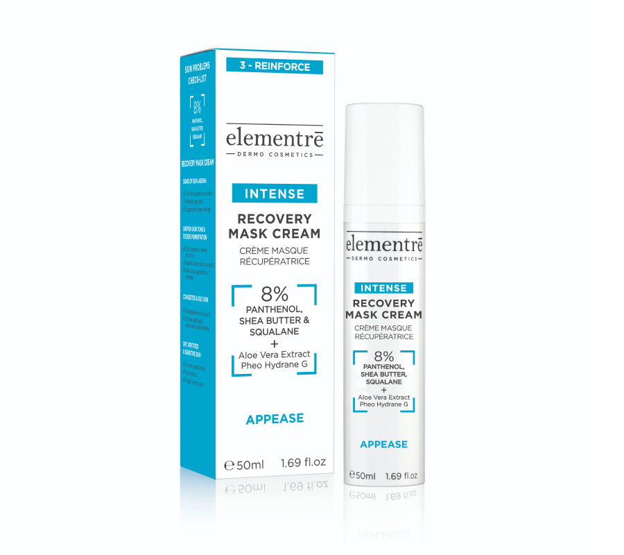 Восстанавливающая крем-маска с пантенолом и скваланом Elementre 50 мл